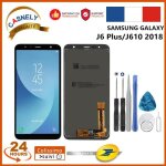 Pour samsung galaxy j6 plus - j610 2018 noir ecran avec lcd vitre tactile + outils