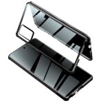 Samsung galaxy note 20 [anti - espion ] aluminium magn�tique m�tal bumper avec avant et arri�re verre ...