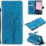 Samsung galaxy note 9 coque motif arbre chat pu cuir flip housse tui cover case portefeuille support ...