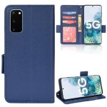 Pour samsung galaxy s20 housse tlphone flip en pu cuir etui samsung galaxy s20 tui de protection dbleu ...