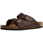 Sandales arizona nu oiled sfb - birkenstock - homme - cuir marron - bride - plat