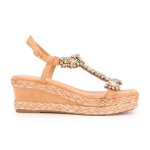 Sandales compens�es � bijoux mareio femme laura vita