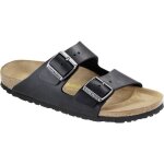 Sandales femme birkenstock arizona en cuir huil� noir - boucle de serrage