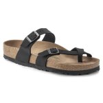 Sandales femme birkenstock mayari vegan birko - flor birkibuc large - black - 36