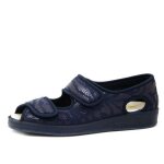 Sandales femme - emanuela - bleu - tissu - confort