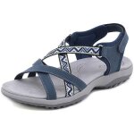 Sandales femme - gladiateur - bouts ouverts - velcro - semelle antid�rapante - taille 38