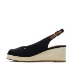 Sandales noires femme tommy hilfiger flags