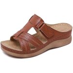 Sandales orthop�diques femme - marron - eu 44 - l�g�res - antid�rapantes - confortables