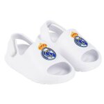 Sandales de piscine - real madrid - enfant - blanc - semelle souple en eva - fermeture � scratch