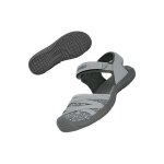Sandales de randonn�e femme bout ferm� grises pointure 38 chaussures de sport outdoor r�glables velcro ...