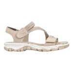 Sandales - rieker 68871 - beige - talon 25 cm - dessus synth�tique