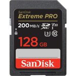 Sandisk 128 go extreme pro carte sdxc + rescuepro deluxe jusqu 200 mo / s uhs - i classe 10 u3 v30