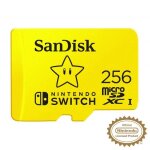Carte m�moire - sandisk - microsdxc uhs - i 256go - licence nintendo - 100 mo / s - compatible switch ...