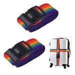 Sangle de bagage sangle valise sangles  bagage rglables avec serrure  code accessoire de voyage?2 ...