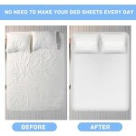 Sangle �lastique r�glable xvx - �lastique avec clip m�tallique ajustable 16 - 26 cm pour draps housses ...