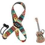 Sangle de guitare - ethnique - ajustable - tiss vintage - nylon et mtal - 60  105 cm