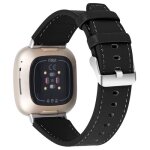 Sangle de montre en cuir vritable bracelet pour montre connecte pour fitbit versa 3 - fitbit sense ...