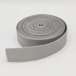 Sangle polypropylne 25mm gris pour sacs  dos main couture anse accessoires lunch bag rouleau de 10 ...