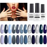 Sans hema vernis semi permanent set automne hiver bleu lot vernis � ongles gel soak off uv led manucure ...