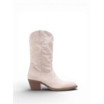 Santiags mi - hautes avec motifs en surpiq�res. fermeture zipp�e cot� int�rieur. pr�sence de deux languettes ...