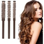 Sanyu brosses brushing professionnelles lot de 3 avec tube aluminium conducteur de chaleur pour s�chage ...