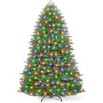 Sapin de noel - arbre de noel avec lumi�res led mat�riau pe / pvc - 180cm