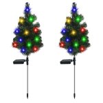 Sapin de nol artificiel 75 cm sapin de noel avec guirlandes lumineuses sapin de nol solaire dcoration ...