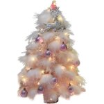 Sapin de noël artificiel avec éclairage - petit arbre de noël illuminé - plume rose - décoration de bureau ... Sapin de noël artificiel avec éclairage - petit arbre de noël illuminé - plume rose - décoration de bureau ...
