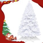 Sapin de noël artificiel - hengda - 180 cm - pvc - blanc - 500 branches Sapin de noël artificiel - hengda - 180 cm - pvc - blanc - 500 branches