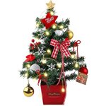 Sapin de noël artificiel avec lumineux led 50cm mini sapin de noël arbre de noël de table petit sapin ... Sapin de noël artificiel avec lumineux led 50cm mini sapin de noël arbre de noël de table petit sapin ...