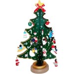 Sapin de noël bois artificiel vert - décoration de table - mini ornements de noël - 80 cm Sapin de noël bois artificiel vert - décoration de table - mini ornements de noël - 80 cm