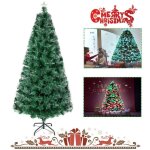 Sapin de noël lumineux - aufun - 120cm - led changement de couleur - fibre optique - support métal Sapin de noël lumineux - aufun - 120cm - led changement de couleur - fibre optique - support métal