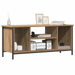 Sarazyj�banc tv - meuble hifi - marron meuble tv - ch�ne artisanal - 102 x 35 x 45 cm - bois ding�nierie ...