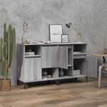 Sarazyj�buffet bahut placard de rangement - gris buffets 2 pcs - sonoma gris - 60x35x70 cm - bois ding�nierie ...
