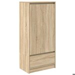 Sarazyj�buffet de cuisine kenneth - armoire bas / colonne / armoire tiroir ch�ne sonoma 555x34x1195cm ...