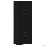 Sarazyj�cabinet de salon / chambre / cuisine - kenneth - armoire murale mural - lot de 2 - ch�ne noir ...