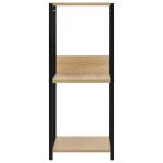 Sarazyj�meuble de rangement - noir �tag�re biblioth�que - clarence - pour salon - � livres droite petite ...