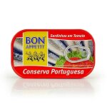 Sardines à la tomate du portugal - boîte 120g Sardines à la tomate du portugal - boîte 120g