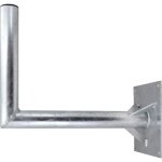 Satix �support mural fixation pour antenne satellite lourde jusqu� 130 cm distance 50 cm en acier galvanis� ...