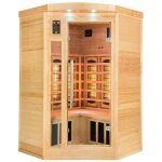 Sauna infrarouge apollon quartz 2 places angulaire france - sauna