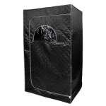 Sauna portable avec hammam goldcmn - 2 places - noir - 100x80x170cm Sauna portable avec hammam goldcmn - 2 places - noir - 100x80x170cm
