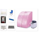 Sauna portable spa � vapeur - rose - 88 * 78 * 100cm - 1 - 9 niveaux de temp�rature - 5 - 95 min - 1200w ...