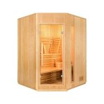 Sauna vapeur zen angulaire - 3 places - france sauna - Épicéa - harvia vega Sauna vapeur zen angulaire - 3 places - france sauna - Épicéa - harvia vega