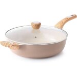 Sauteuse c�ramique 30 cm avec couvercle antiadh�sif exempt de pfas ajout�s intentionnellement 30cm + ...