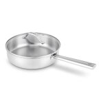 Sauteuse - beka - cicla - avec couvercle en verre - 24cm - manche fixe - hauteur 10. 3cm - capacit ...