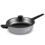 Sauteuse fonte daluminium 28 cm avec couvercle chambord titane st28tfi durant dupont