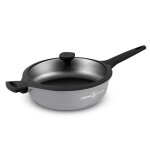 Sauteuse fonte daluminium 24 cm avec couvercle chambord titane st24tfi durand dupont