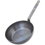 Sauteuse paysanne - de buyer - en acier minral b - 24cm - hauteur 7. 7cm - manche fixe - capacit 2. ...