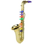 Saxophone saxophone jouet mini en plastique enfants instrument de musique jouet cadeau (or) - tip