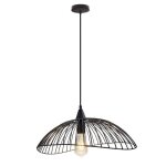Sayoo e27 vintage suspension salon industriel lustre pendentif chambre - abat - jour en m�tal noir 1pcs ...